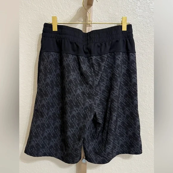 Bally Men's Black Athletic Shorts with a gray pattern - Picture 2 of 4